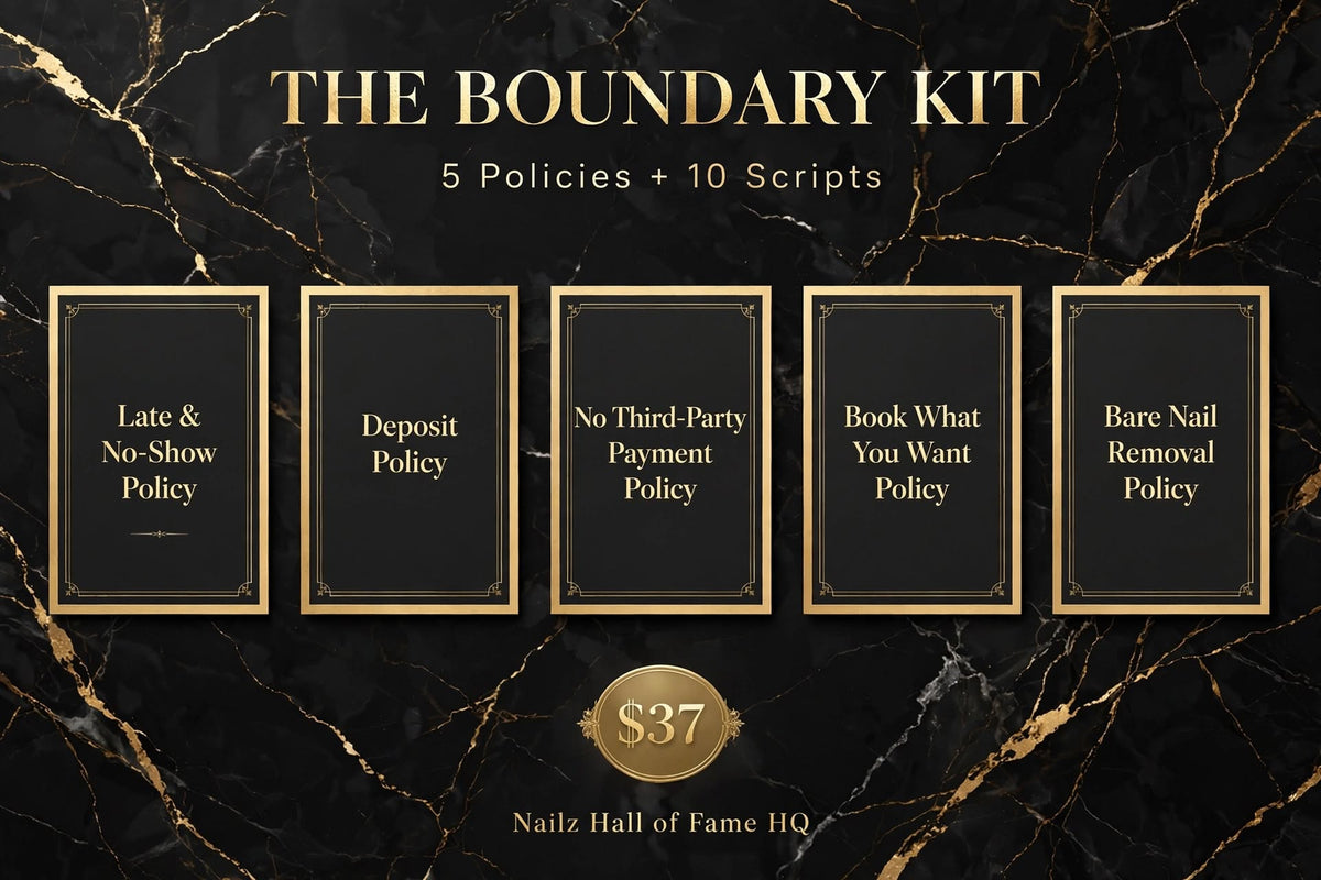The Boundary Kit - Nail Tech Policies, Scripts & Client Protection System